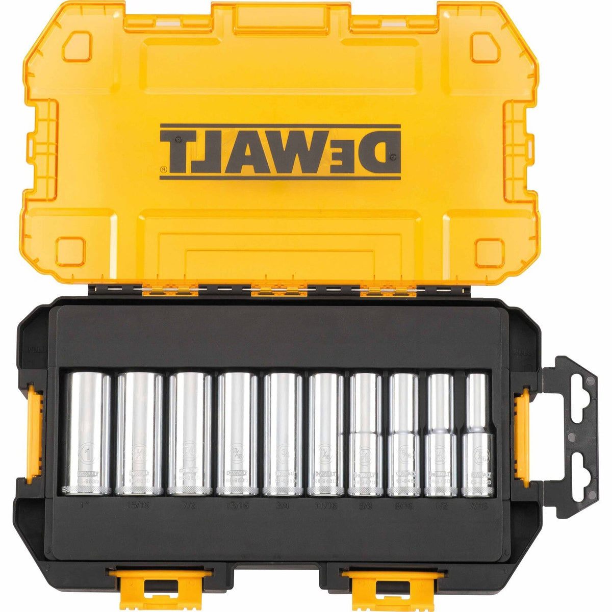 Dewalt DWMT73814 10 Piece SAE 1/2" Drive Deep Socket Set