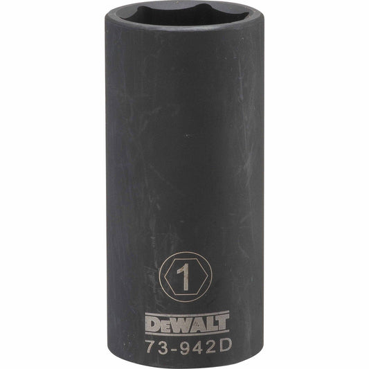 Dewalt DWMT73942OSP Mechanics 6 Point 1/2" Drive Deep Impact Socket 1" SAE