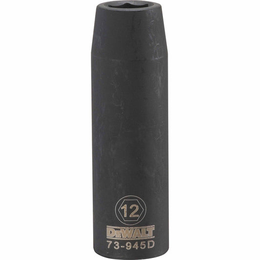 Dewalt DWMT73945OSP Mechanics 6 Point 1/2" Drive Deep Impact Socket 12 MM