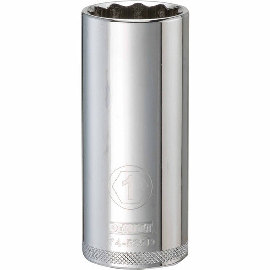 Dewalt DWMT74535OSP Mechanics 12 Point 1/2" Drive Deep Socket 1" SAE