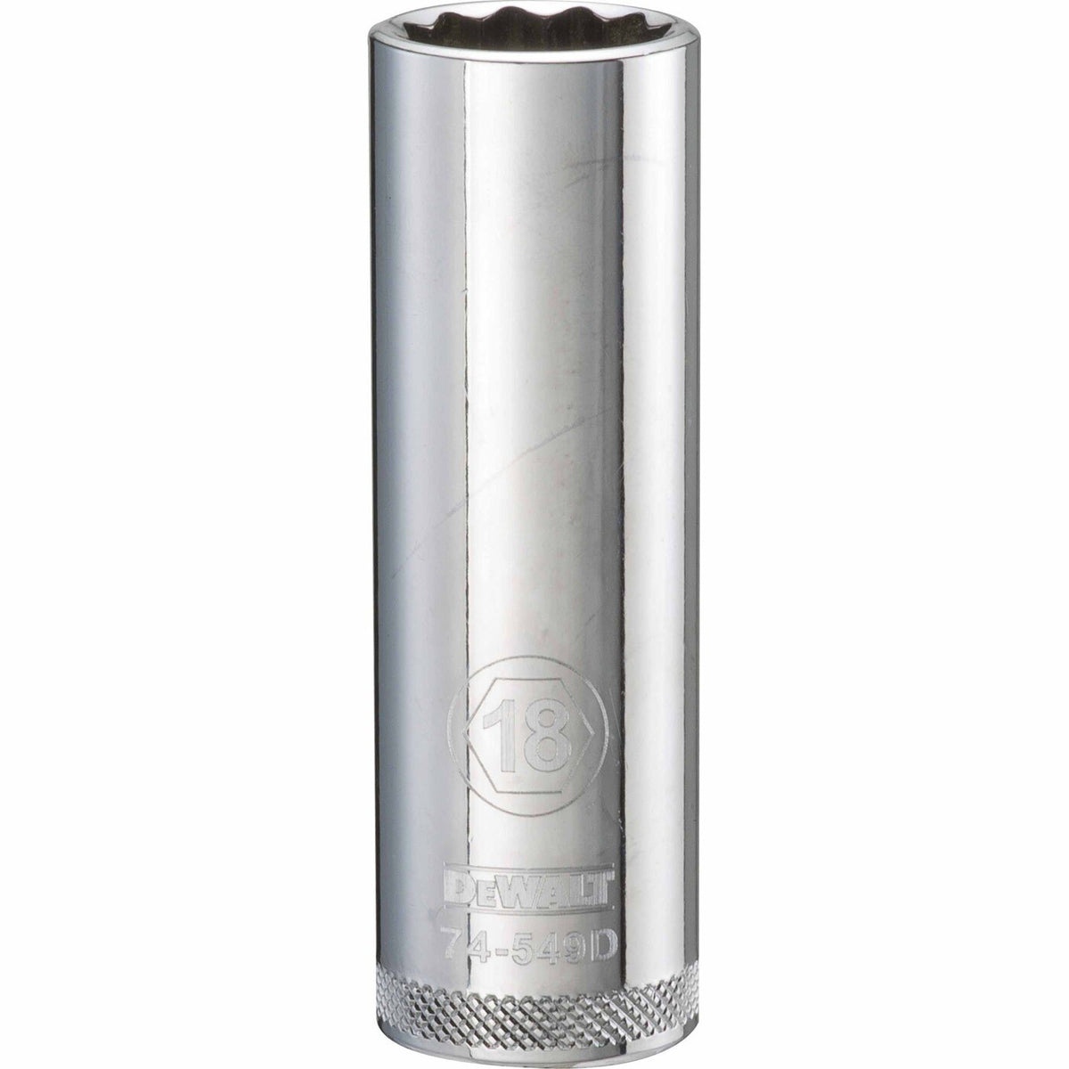 Dewalt DWMT74549OSP Mechanics 12 Point 1/2" Drive Deep Socket 18 MM