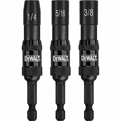 DeWalt DWPVTDRV3 3 Piece Magnetic Impact Ready Pivoting Nut Driver Set