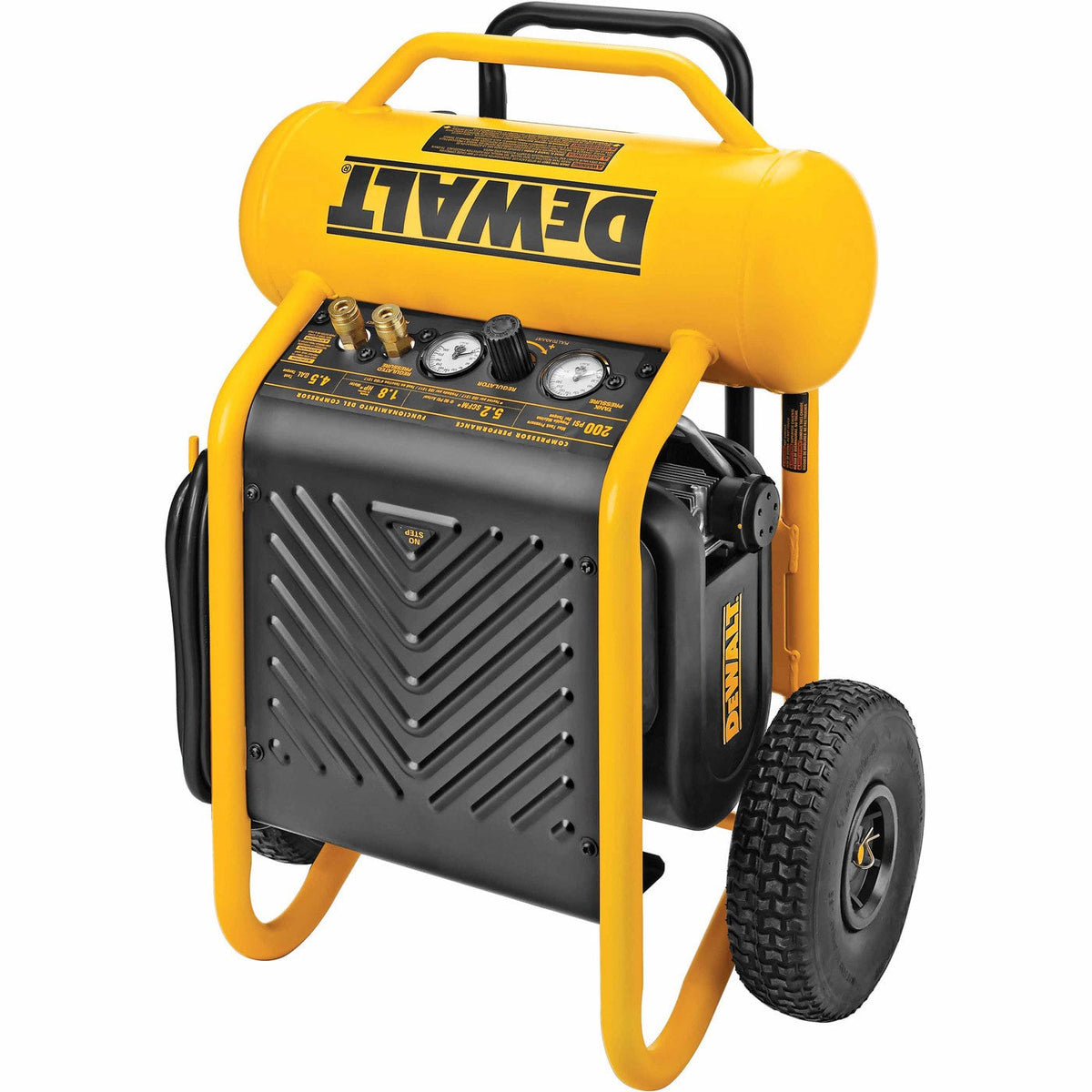 DeWalt D55146 1.6 HP Continuous, 225 PSI, 4.5 Gallon Compressor