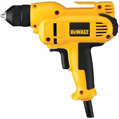 DeWalt DWD115K Heavy-Duty 3/8" VSR Mid-handle Drill Kit with Keyless Chuck
