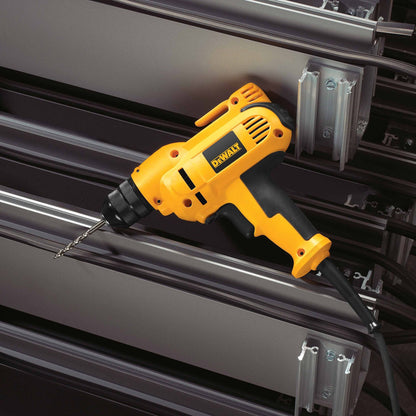 DeWalt DWD115K Heavy-Duty 3/8" VSR Mid-handle Drill Kit with Keyless Chuck