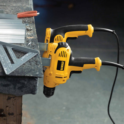 DeWalt DWD115K Heavy-Duty 3/8" VSR Mid-handle Drill Kit with Keyless Chuck