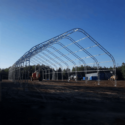 W 30FT x L 80FT x H 20FT Double Truss Storage Shelter