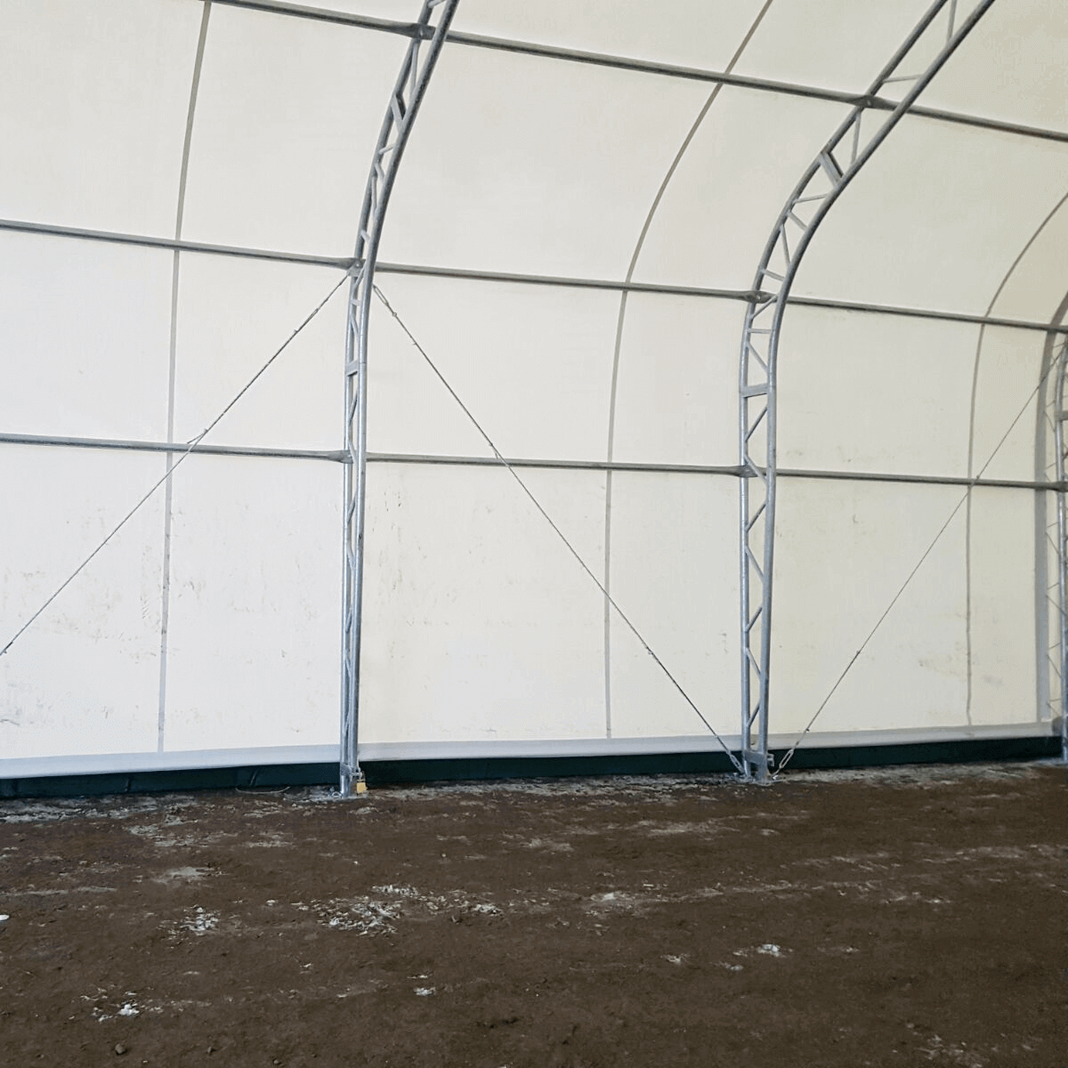W 30FT x L 80FT x H 20FT Double Truss Storage Shelter