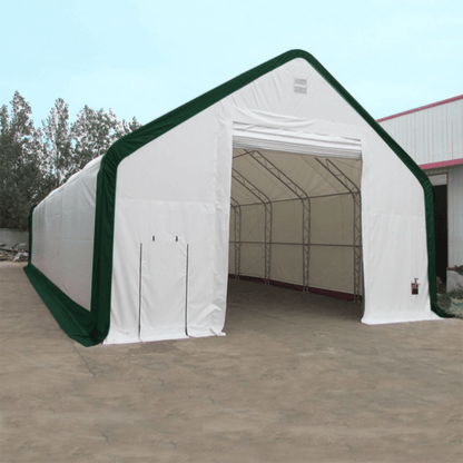 W 40FT x L 80FT x H 23FT Double Truss Storage Shelter