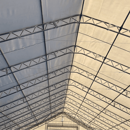 W 50FT x L 100FT x H 23FT Double Truss Storage Shelter