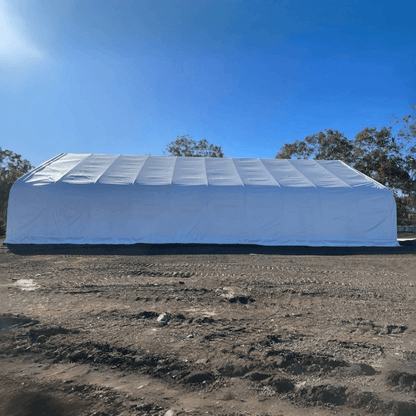 W 50FT x L 80FT x H 23FT Double Truss Storage Shelter