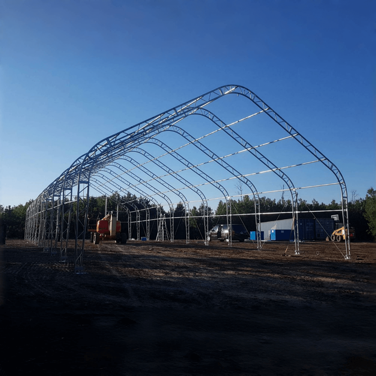 W 30FT x L 40FT x H 20FT Double Truss Storage Shelter