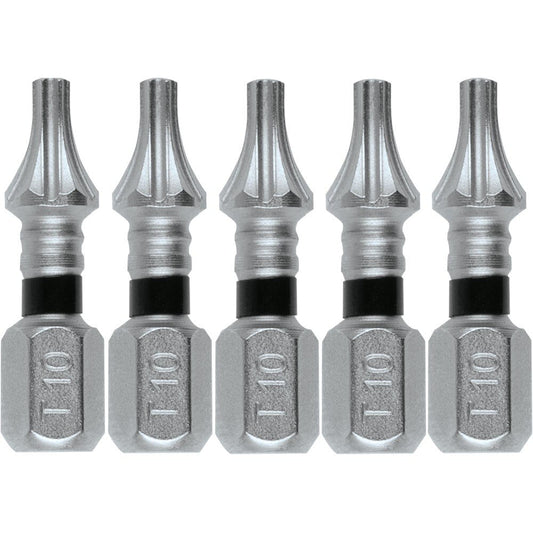 Makita E-00608 Impact XPS T10 Torx 1" Insert Bit, 5 Pack