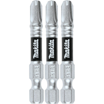 Makita E-00789 Impact XPS #3 Phillips 2" Power Bit, 3 Pack