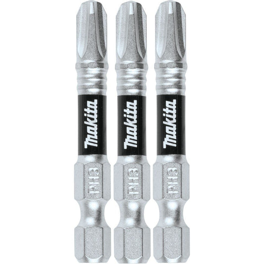Makita E-00789 Impact XPS #3 Phillips 2" Power Bit, 3 Pack