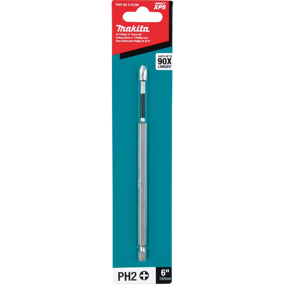 Makita E-01286 Impact XPS #2 Phillips 6" Power Bit