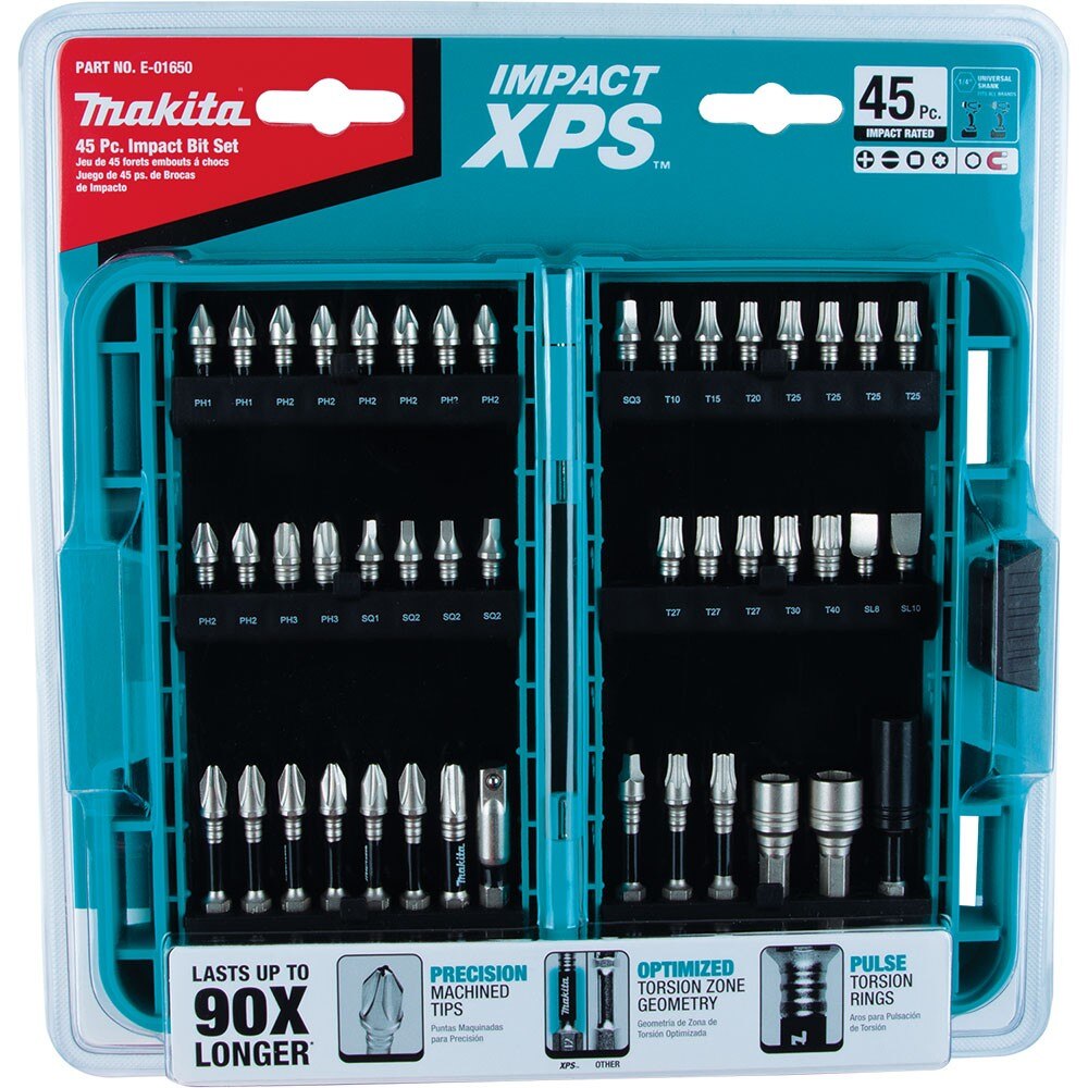 Makita E-01650 Impact XPS 45-Piece Impact Bit Set