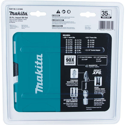 Makita E-01666 Impact XPS 35-Piece Impact Bit Set
