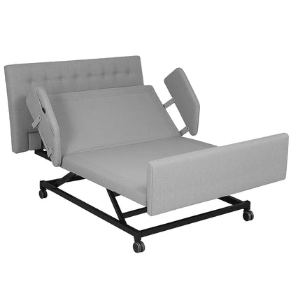 Home Style Electric Adjustable Hospital Bed with 8” Gel Memory Foam Mattress