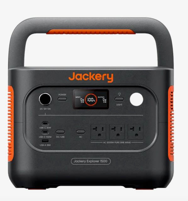 Jackery Explorer 1500 v2 Portable Power Station