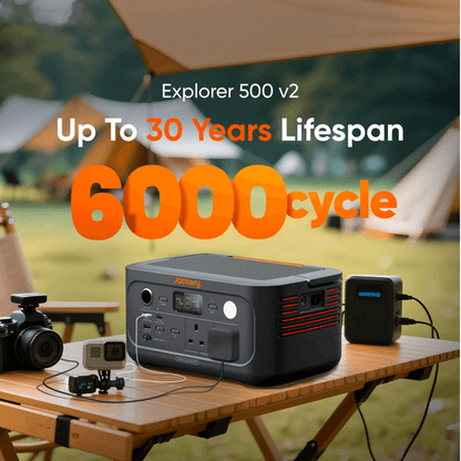 Jackery Explorer 500 V2 + 100W SolarSaga Solar Panel