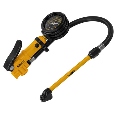DXCM024-0405 2" Analog Dial Inflator with 12" Hose & Dual Head Chuck (0 to 160 PSI)