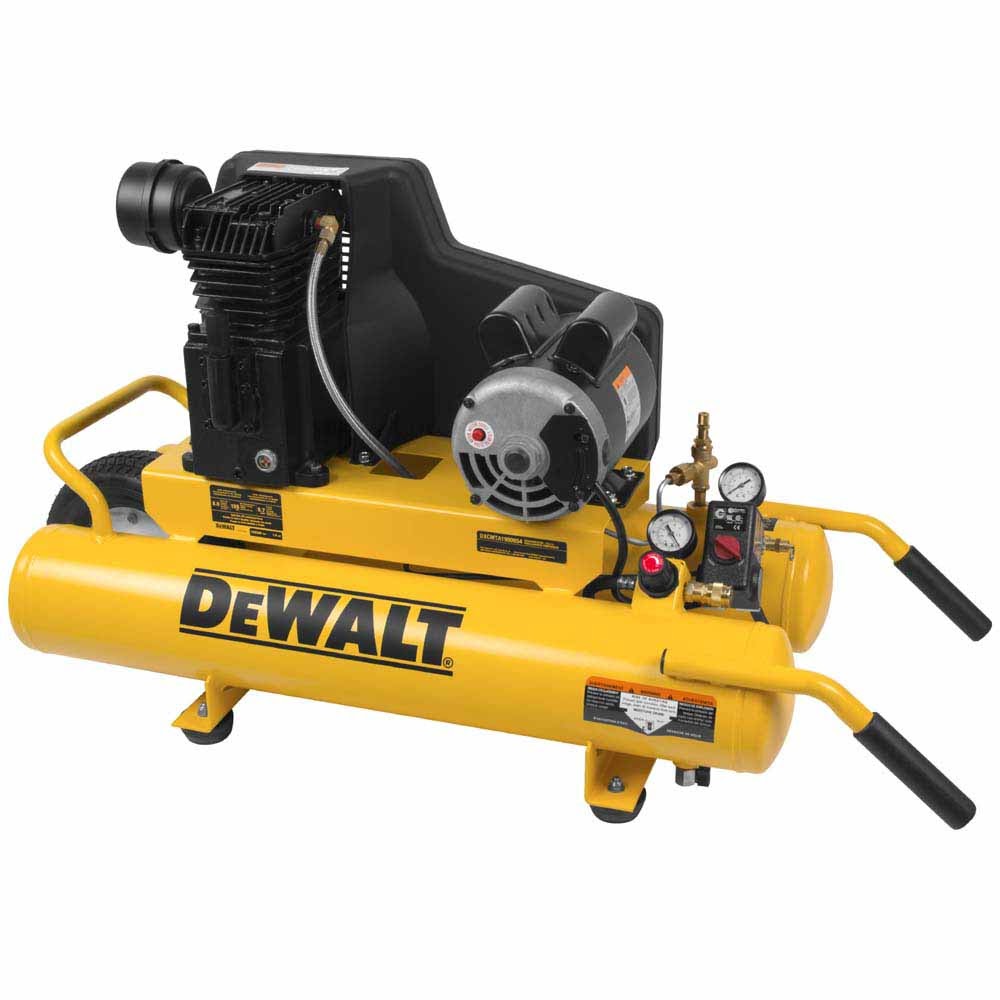DeWalt DXCMTA1980854 8 Gal. 155 PSI 1.9 HP Electric Dual Voltage Wheelbarrow Air Compressor