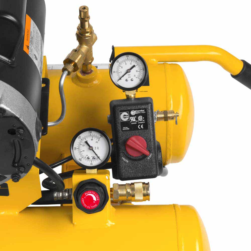 DeWalt DXCMTA1980854 8 Gal. 155 PSI 1.9 HP Electric Dual Voltage Wheelbarrow Air Compressor