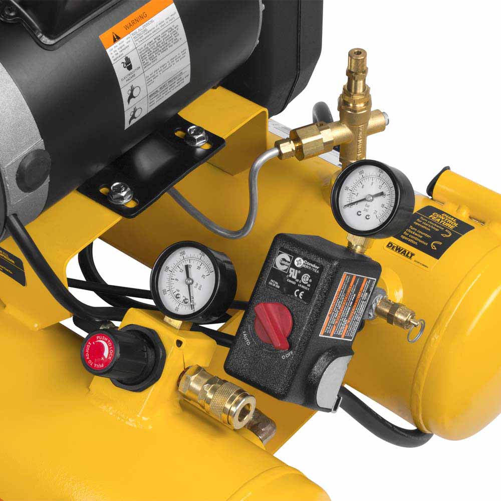 DeWalt DXCMTA1980854 8 Gal. 155 PSI 1.9 HP Electric Dual Voltage Wheelbarrow Air Compressor