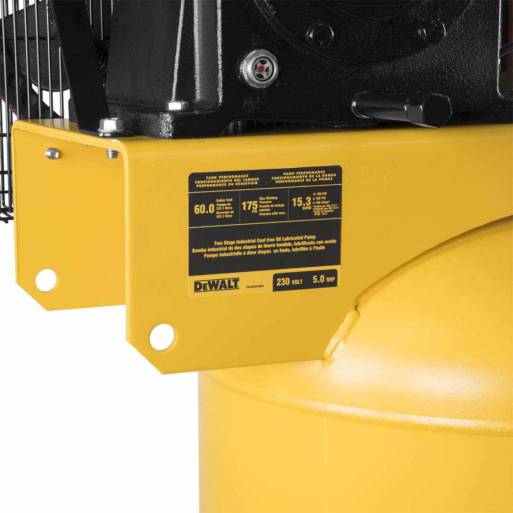 DeWalt DXCMV5076055 60 Gal. 175 PSI Two Stage Stationary Electric Air Compressor