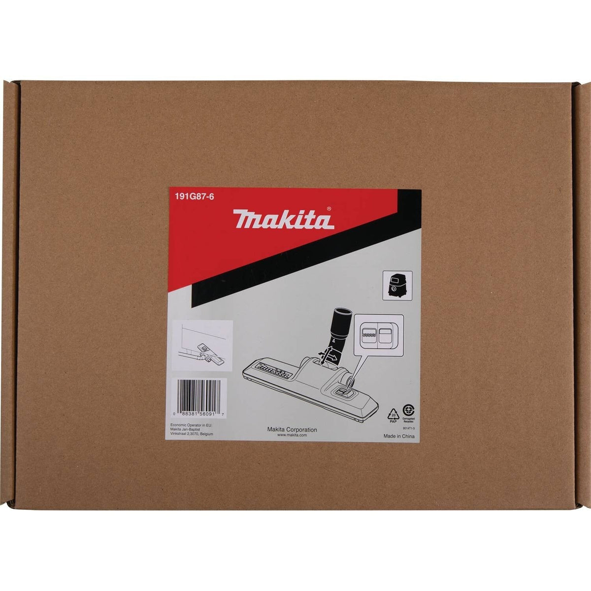 Makita 191G87-6 12-1/2" Floor Nozzle, XCV20