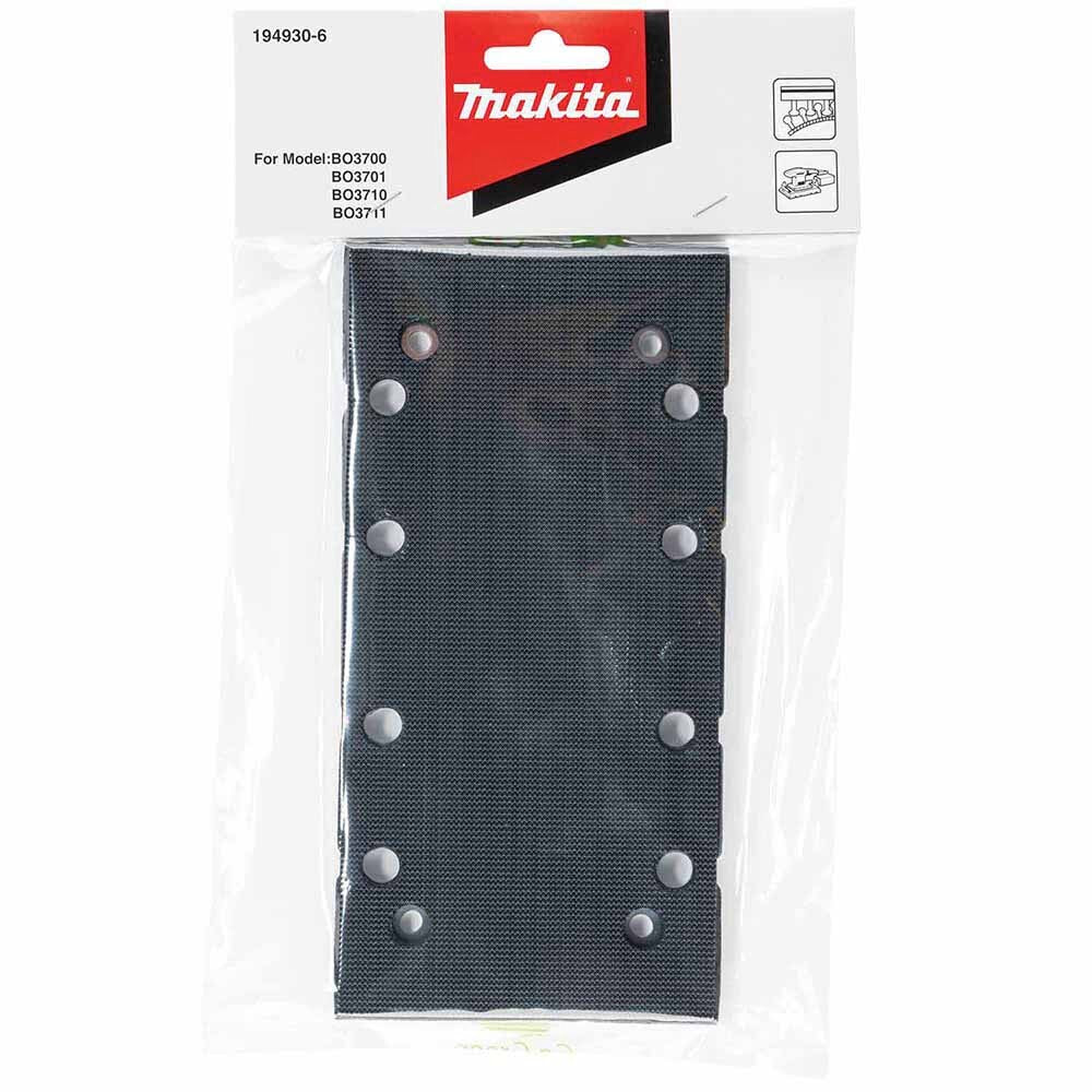 Makita 194930-6 3-5/8" x 7-1/4" Backing Pad, Hook & Loop