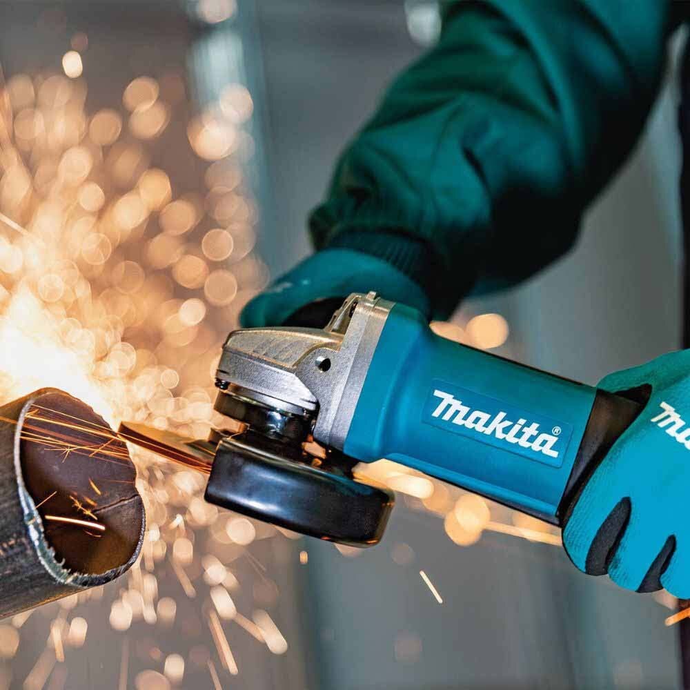 Makita 9558HP 5" Paddle Switch Angle Grinder, with AC/DC Switch
