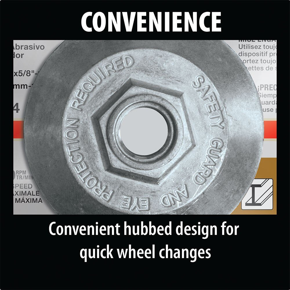 Makita A-95990-25 5" x 1/4" x 5/8-11" Hubbed INOX Grinding Wheel, 25/pk