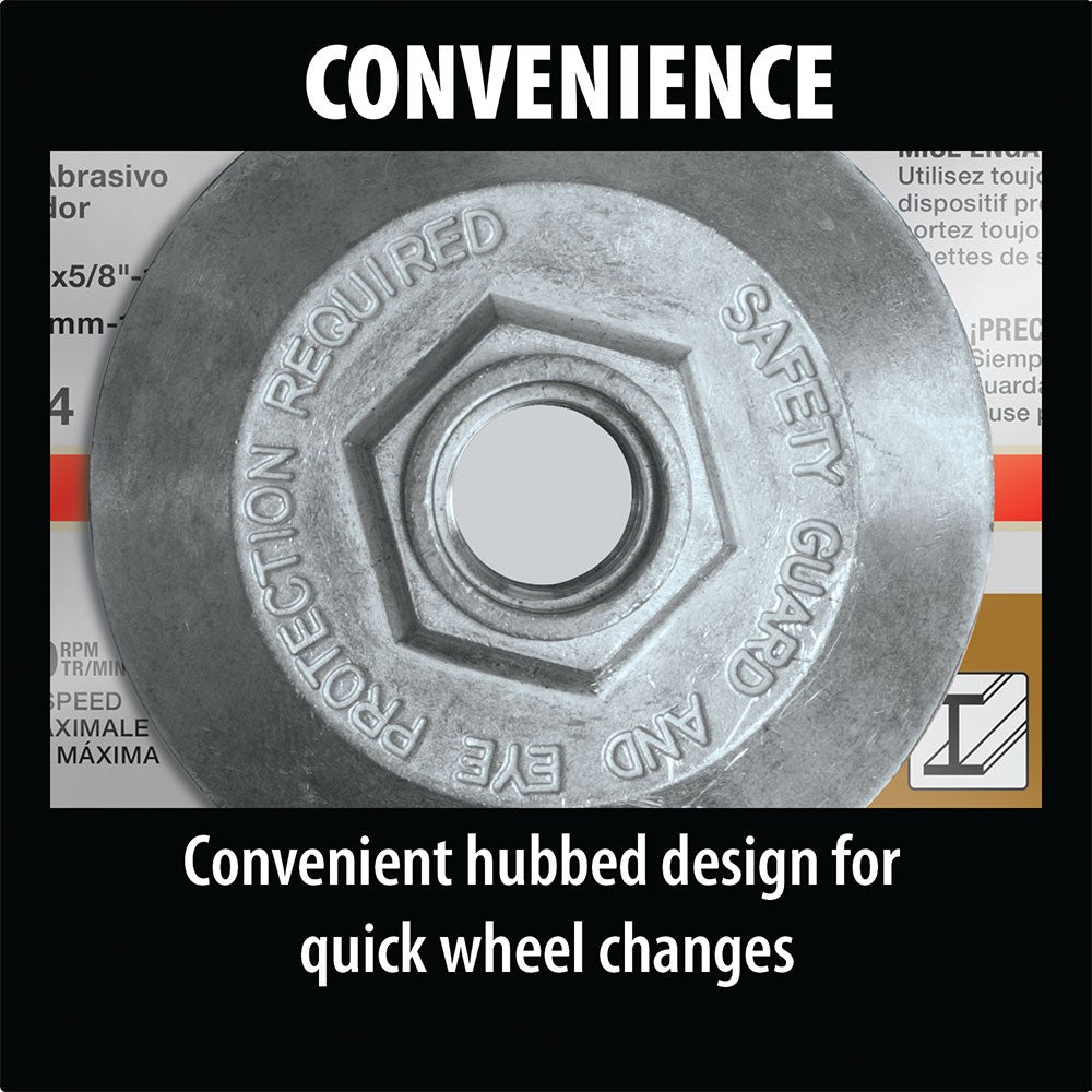 Makita A-95990-5 5" x 1/4" x 5/8-11" Hubbed INOX Grinding Wheel, 5/pk