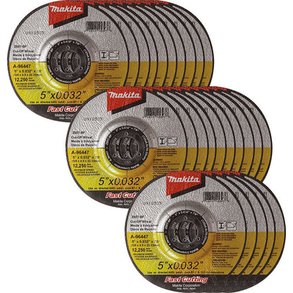 Makita A-96447-25 5" x .032" x 7/8" Depressed Center Cut-Off Wheel, 25/pk