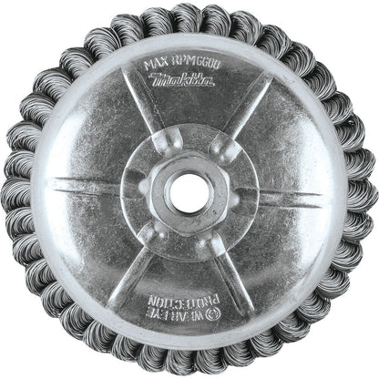 Makita A-98479 6" Knot Wire Cup Brush, 5/8"-11