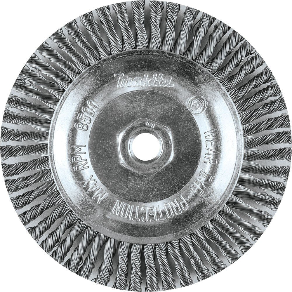 Makita A-98538 6" Stringer Bead Twist Wire Wheel, 5/8"-11