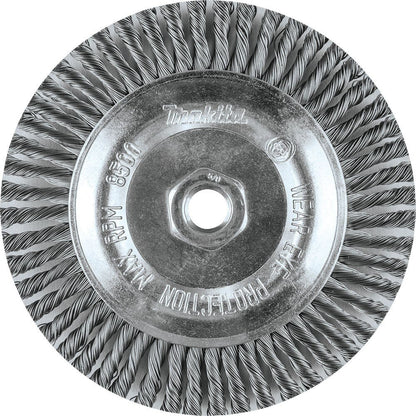 Makita A-98538 6" Stringer Bead Twist Wire Wheel, 5/8"-11