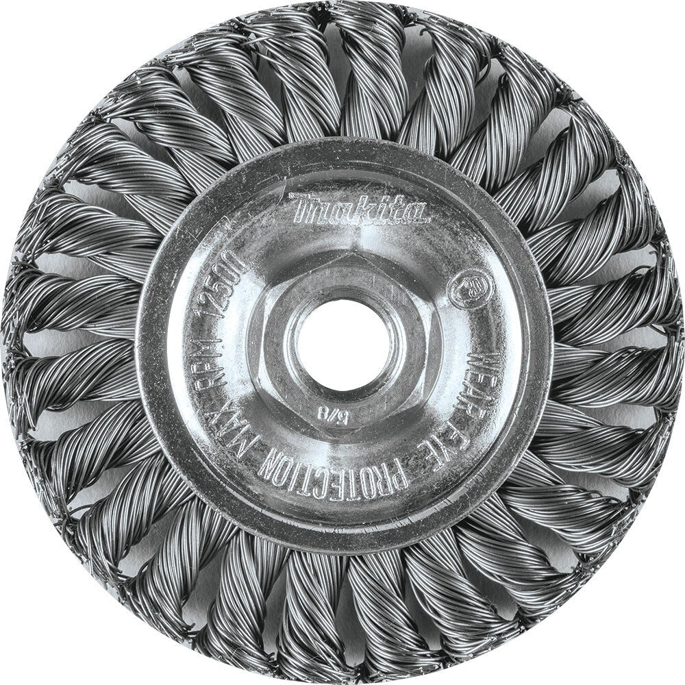 Makita A-98572 4" Knot Cable Twist Wire Wheel, 5/8"-11