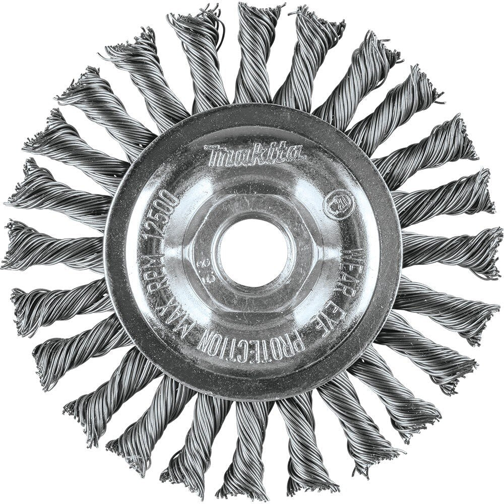 Makita A-98669 4" Knot Twist Wire Wheel, 5/8"-11