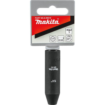Makita A-99518 1/4" Deep Well Impact Socket, 3/8" Drive