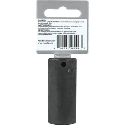 Makita A-99605 3/4" Deep Well Impact Socket, 3/8" Drive