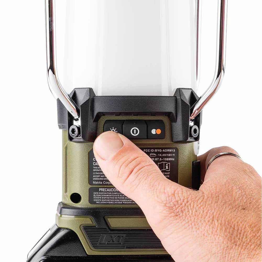 Makita ADRM13 Outdoor Adventure 18V LXT Bluetooth Radio and L.E.D. Lantern