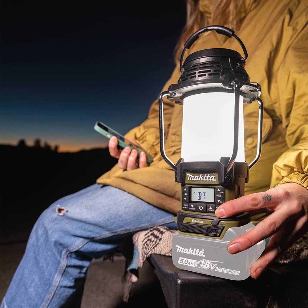 Makita ADRM13 Outdoor Adventure 18V LXT Bluetooth Radio and L.E.D. Lantern