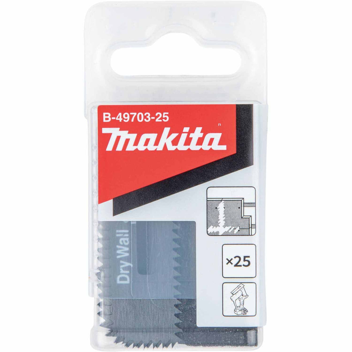 Makita B-49703-25 Cut-Out Saw Blade, Drywall, 25/pk
