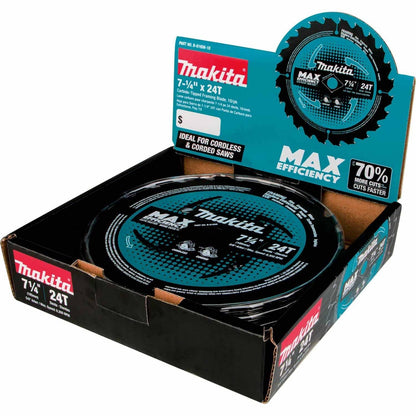 Makita B-61656-10 7-1/4" 24T Carbide-Tipped Ultra-Thin Kerf Framing Blade