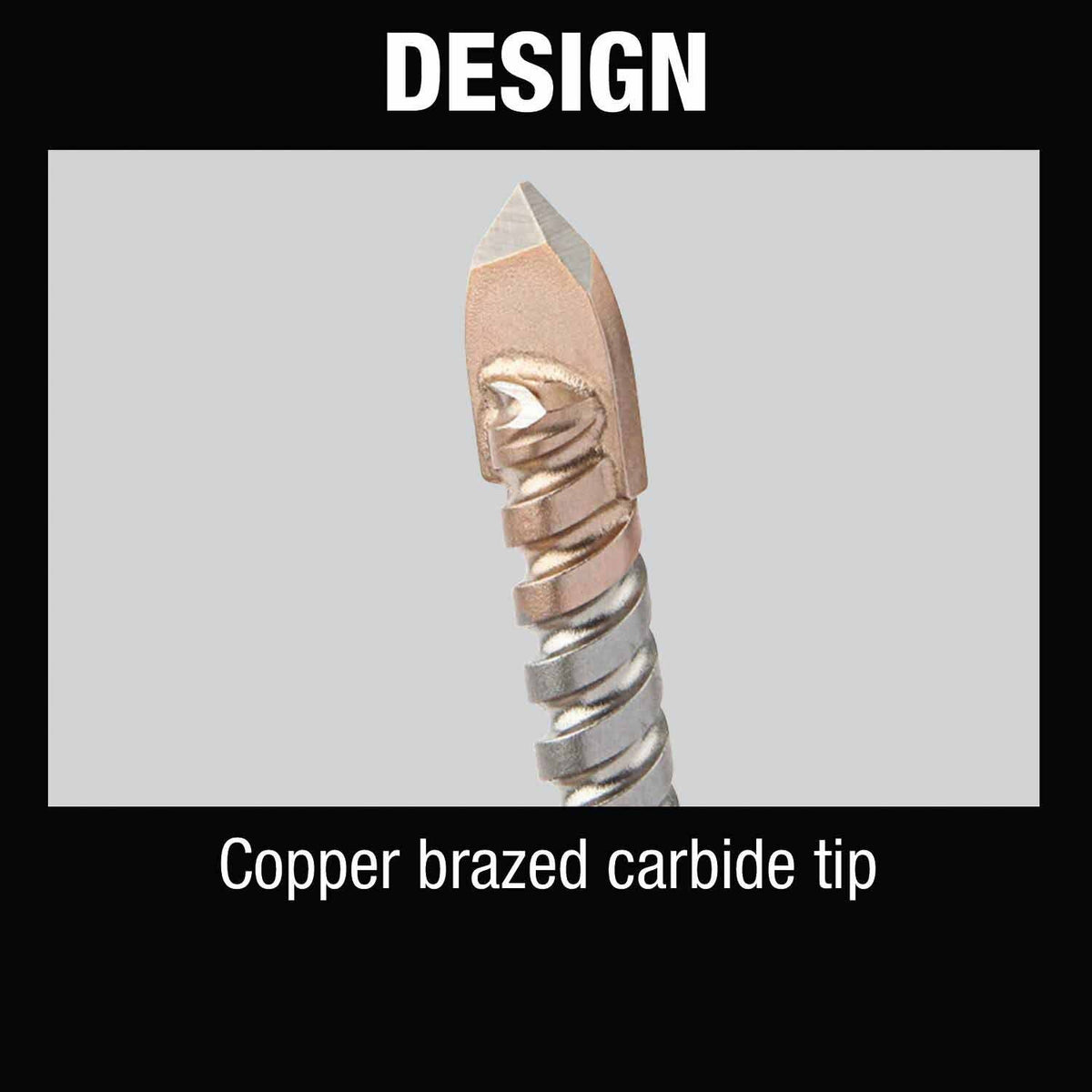 Makita B-68965 5/16" x 4" Glass and Tile Bit, 3 Flat Shank