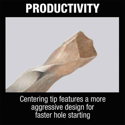 Makita B-69098 3/16" x 5" SDS-PLUS Hex Bit, 2-Cutter