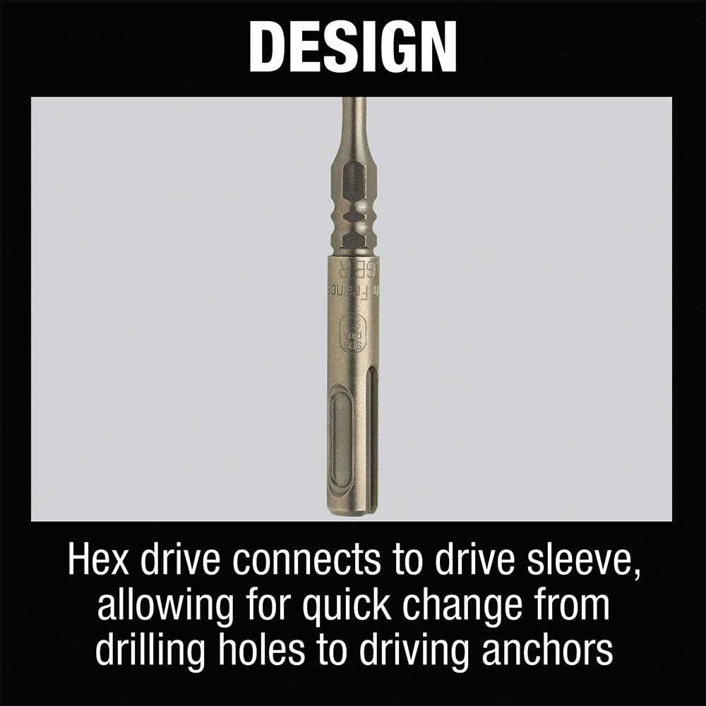 Makita B-69113 5/32" x 7" SDS-PLUS Hex Bit, 2-Cutter